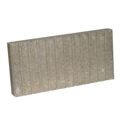 GROOVED TILE OF 4 GREY