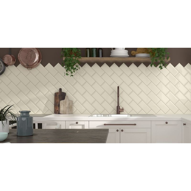 BISSEL BLANCO BRILLO 10x20 wall tile