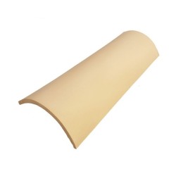 Straw curved roof tile