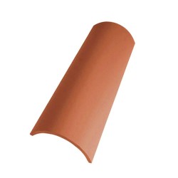 Red curved roof tile