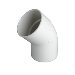 45º male-female elbow for tubular downspout