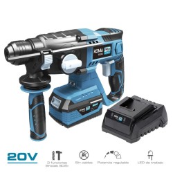 Hammer drill kit with battery and charger