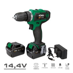 Drill driver kit with 2 batteries and charger