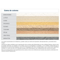 Coloured waterproof mortar