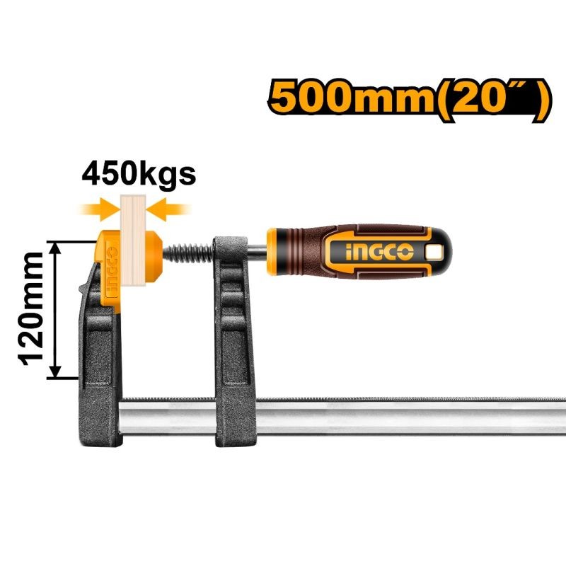 Sargento monomanual INGCO 120x500 mm