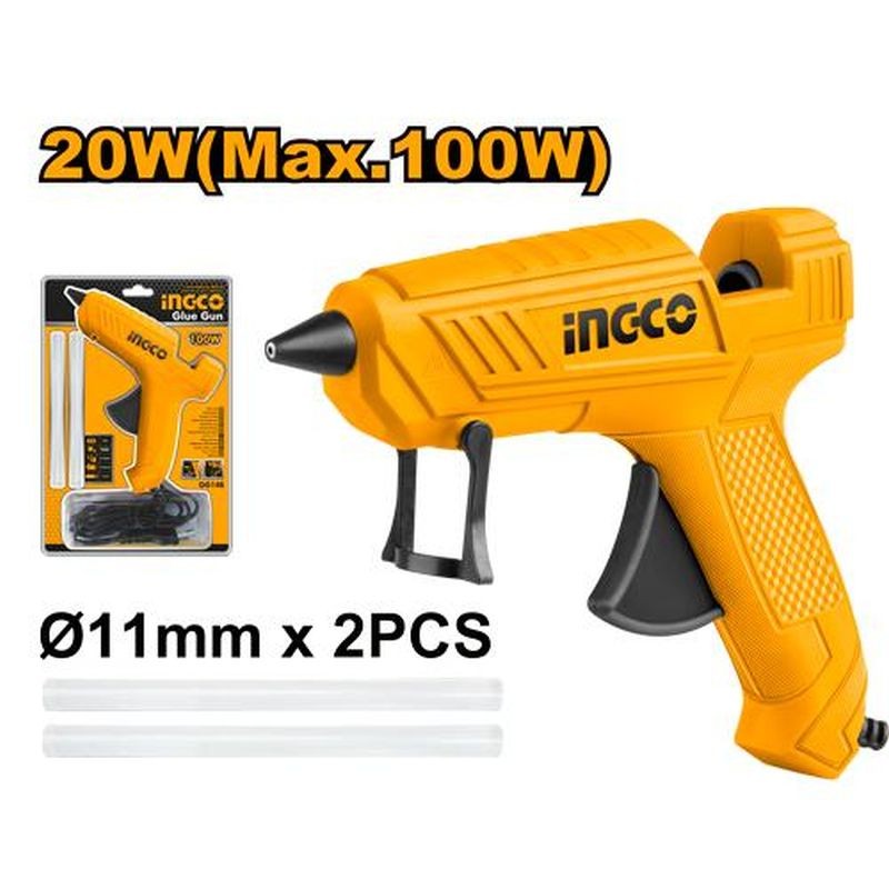 Pistola de cola INGCO termofusible 100W