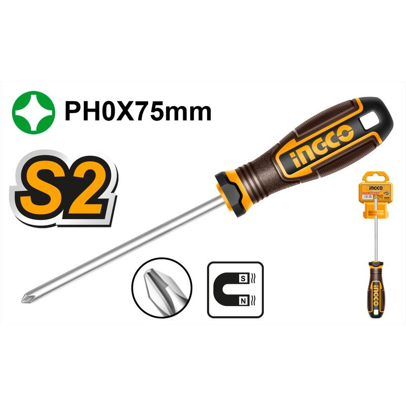 INGCO Phillips Screwdriver 0x75 mm
