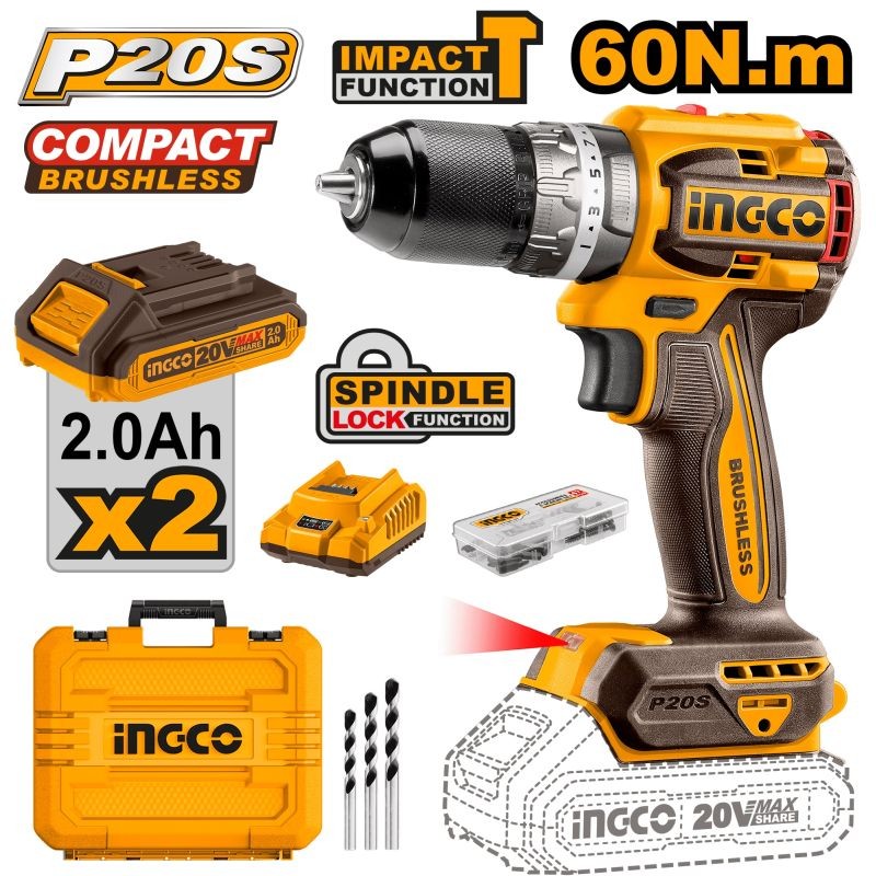 Atornillador brushless INGCO