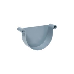 Gray PVC gutter plug