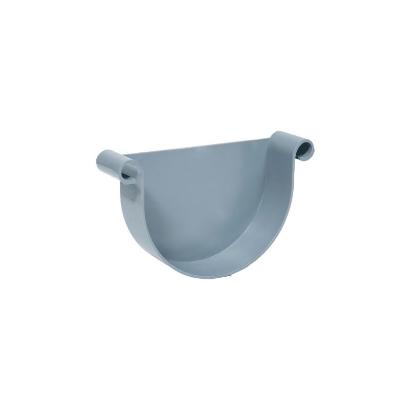 Gray PVC gutter plug