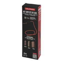 3-nozzle blowtorch pack with lever and tube